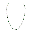 A DELICATE EMERALD AND DIAMOND NECKLACE - Auction of Fine Jewels and Watches