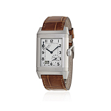 JAEGER LECOULTRE: MENS `REVERSO GRANDE DATE` STEEL WRISTWATCH, REF. 240.8.15 -    - Auction of Fine Jewels and Watches