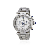 CARTIER: MENS `PASHA CHRONOGRAPH` STEEL WRISTWATCH, REF. 2113 -    - Auction of Fine Jewels and Watches