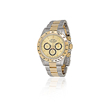 ROLEX: MENS `OYSTER PERPETUAL DAYTONA CHRONOGRAPH` 18 K YELLOW GOLD AND STEEL WRISTWATCH, REF. 16523 -    - Auction of Fine Jewels and Watches