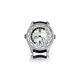 GIRARD-PERREGAUX: MENS `FINANCIAL WORLD TIME` AUTOMATIC WRISTWATCH, REF. 49850-11-152-BA6A -    - Auction of Fine Jewels and Watches