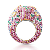 AN ENAMEL AND DIAMOND 'ELEPHANT' RING -    - Auction of Fine Jewels & Watches