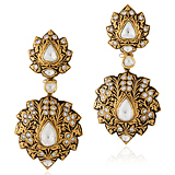 A PAIR OF DIAMOND EAR PENDANTS -    - Auction of Fine Jewels & Watches