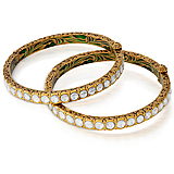 A PAIR OF DIAMOND BANGLES -    - Auction of Fine Jewels & Watches