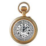 AN ENAMEL POCKET WATCH -    - Auction of Fine Jewels & Watches