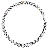 A PERIOD DIAMOND 'RIVIERE' NECKLACE -    - Auction of Fine Jewels & Watches