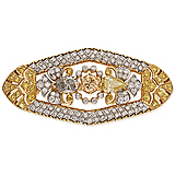 A FANCY COLOURED DIAMOND AND DIAMOND BROOCH -    - Auction of Fine Jewels & Watches