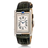 CARTIER: A MENS 'TANK REVERSIBLE BASCULANTE' STEEL WRISTWATCH, REF. 2405 -    - Auction of Fine Jewels & Watches