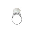 AN IMPRESSIVE NATURAL PEARL AND DIAMOND RING - Auction of Fine Jewels & Watches