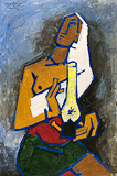 Untitled - M F Husain - 24-Hour Online Absolute Auction