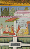 A Raja Being Dressed by Attendants -    - Indian Antiquities & Miniature Paintings