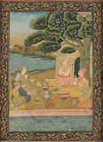 A Group of Ascetics -    - Indian Antiquities & Miniature Paintings
