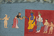 Kubja Offers Sandal Paste to Krishna - Indian Antiquities & Miniature Paintings