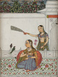 A Princess with her Companion - Indian Antiquities & Miniature Paintings