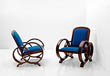 A PAIR OF OCCASIONAL CHAIRS - 24-Hour Online Auction: Art Deco