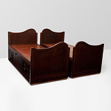A PAIR OF TWIN BEDS -    - 24-Hour Online Auction: Art Deco