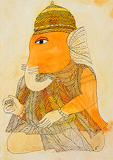 6 Tusked Ganesh - Badri  Narayan - Autumn Art Auction