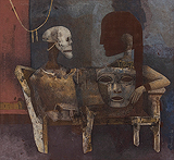 The Masks - Ganesh  Pyne - Autumn Art Auction