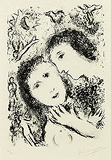 Le Couple aux anges (Couple with Angels) - Marc  Chagall - Impressionist and Modern Art Auction