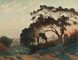 Paysage du coteau de Guérande (View from the Hillside of Guerande) - Ferdinand du Puigaudeau - Impressionist and Modern Art Auction