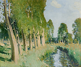 Les Bords du Loing (The Riverbanks of the Loing) - Pierre-Eugene  Montezin - Impressionist and Modern Art Auction