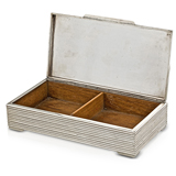 A STERLING SILVER CIGAR BOX, BY SPRITZER & FURMAN -    - The Gentleman's Sale