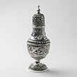A SILVER SUGAR SIFTER, BY OOMERSI MAWJI - The Gentleman
