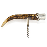 A STERLING SILVER AND STAGHORN CORKSCREW -    - The Gentleman's Sale