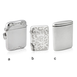 A SET OF THREE STERLING SILVER MATCHSTICK CASES -    - The Gentleman's Sale