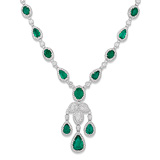 A REGAL EMERALD AND DIAMOND NECKLACE -    - Auction of Fine Jewels & Watches