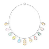A QUARTZ AND DIAMOND NECKLACE -    - Auction of Fine Jewels & Watches