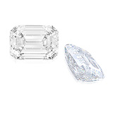 A WELL MATCHED PAIR OF UNMOUNTED DIAMONDS -    - Auction of Fine Jewels & Watches
