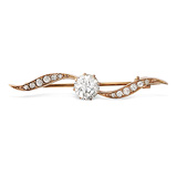 AN ELEGANT DIAMOND BROOCH -    - Auction of Fine Jewels & Watches