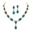 A SUITE OF EMERALD AND DIAMOND JEWELRY - Auction of Fine Jewels & Watches