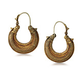 A PAIR OF GOLD 'OGANIA' EAR PENDANTS -    - Auction of Fine Jewels & Watches