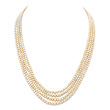 A FOUR-STRAND NATURAL PEARL NECKLACE - Auction of Fine Jewels & Watches