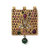 A PERIOD GOLD AND GEM SET 'SHRINATHJI' PENDANT -    - Auction of Fine Jewels & Watches
