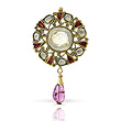 A PERIOD YELLOW SAPPHIRE AND DIAMOND PENDANT - Auction of Fine Jewels & Watches