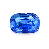 AN UNMOUNTED NATURAL KASHMIR SAPPHIRE -    - Auction of Fine Jewels & Watches