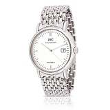IWC: MENS 'PORTOFINO' STEEL WRISTWATCH, REF. 3565-01 -    - Auction of Fine Jewels & Watches