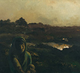 In Evening - Bikash  Bhattacharjee - Winter Online Auction: Modern Indian Art