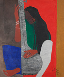 Untitled - M F Husain - Winter Online Auction: Modern Indian Art