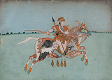 Composite Horse with a Female Rider -    - Indian Miniature Paintings and Works of Art