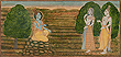 Sita accompanied by Lakshman approaches Rama - Indian Miniature Paintings and Works of Art