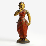 Devdasi (Temple Dancer) -    - Indian Miniature Paintings and Works of Art