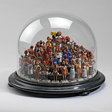 A Group of Company School Figurines of Trades People -    - Indian Miniature Paintings and Works of Art
