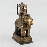 Khandoba and Mhalsa on an Elephant -    - Folk and Tribal Art Auction