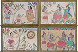 A Set of Pinguli 'Chitrkathi' Paintings -    - Folk and Tribal Art Auction