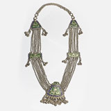 A Silver and Enamel Necklace -    - Folk and Tribal Art Auction