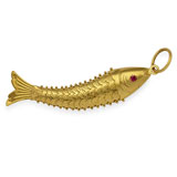A GOLD 'FISH' PENDANT -    - Autumn Auction of Fine Jewels and Silver